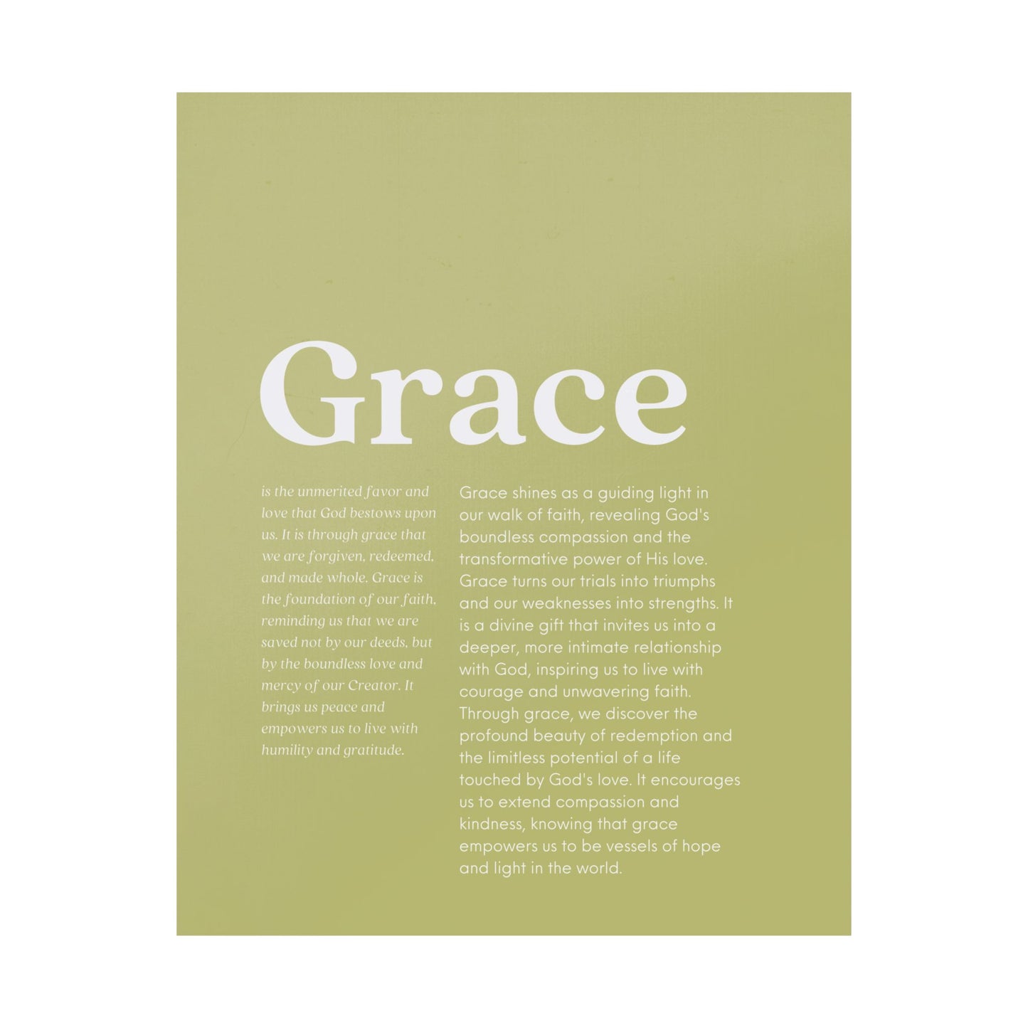 Grace minimalist art print