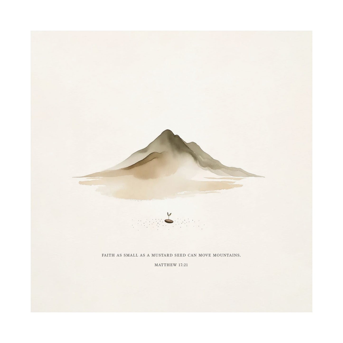 Faith of a Mustard Seed (Full Verse) | Matthew 17:20 – Print