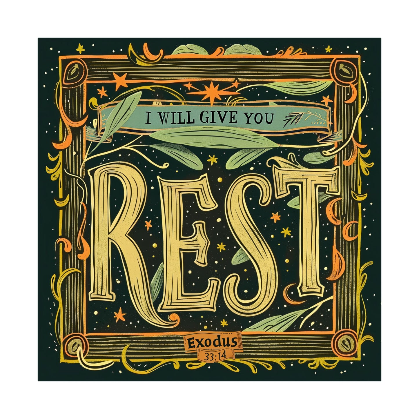 Rest | Exodus 33:14 - Print