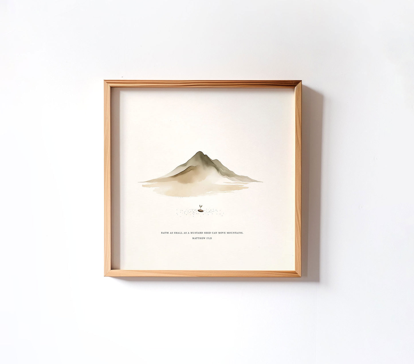 Faith of a Mustard Seed (Full Verse) | Matthew 17:20 – Print