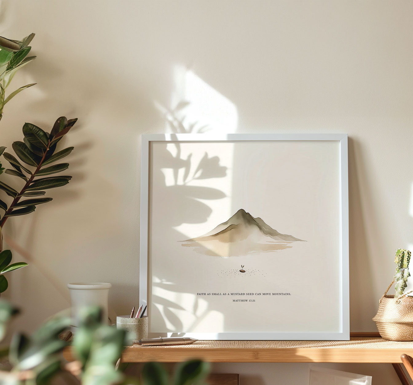 Faith of a Mustard Seed (Full Verse) | Matthew 17:20 – Print